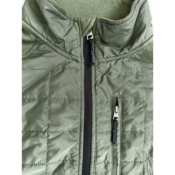 Orvis Men’s Full Zip Jacket Size Large Olive Green Quilted Lightweight - Picture 5 of 9